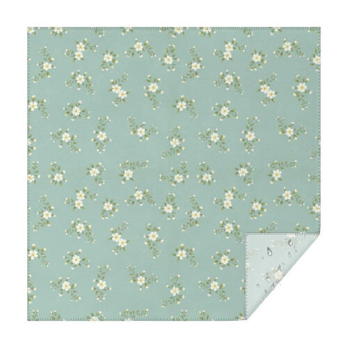 Nappe carrée à motif floral en polyester 132 x 132 cm