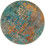 Abstract round rug washable 4 feet 7