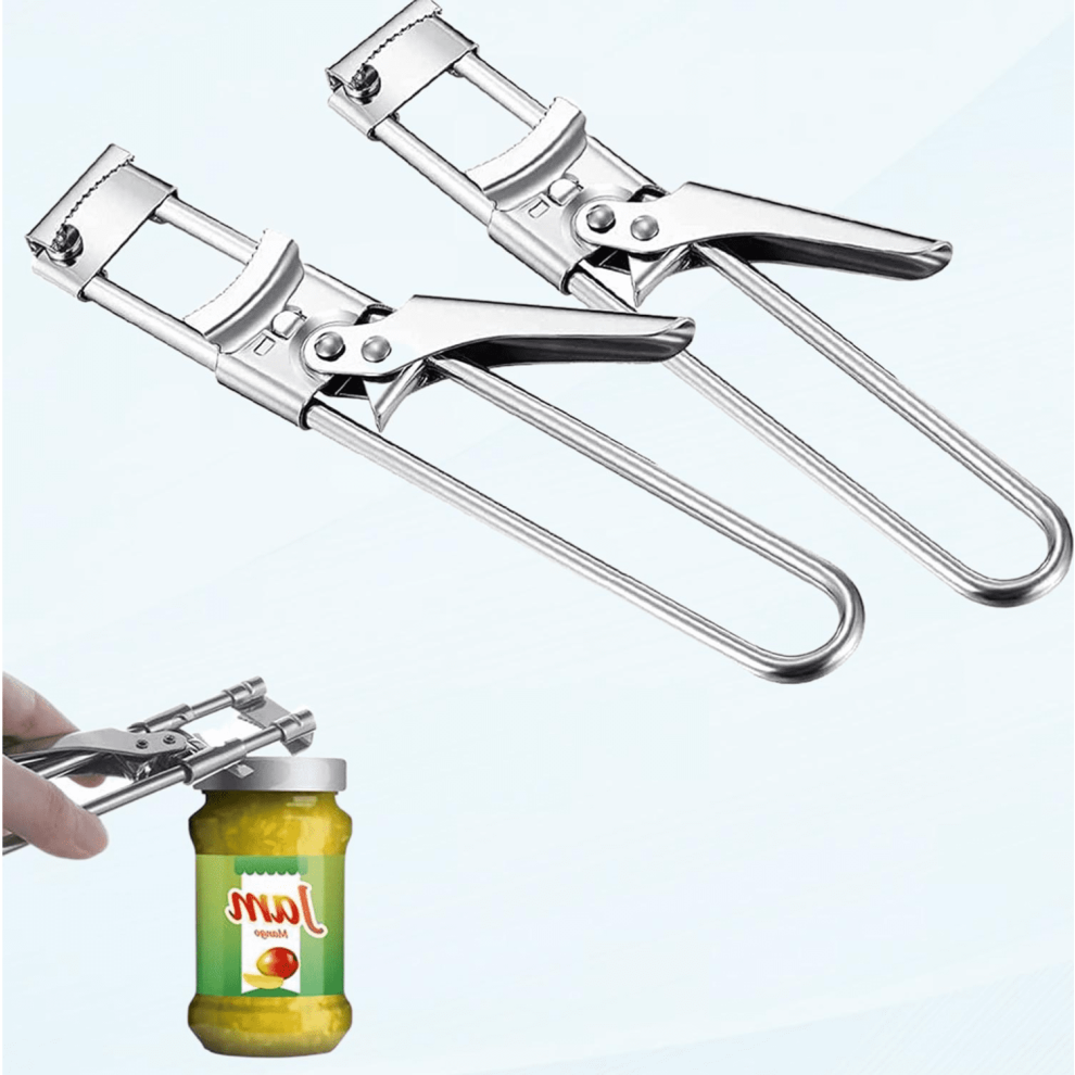Adjustable Stainless Steel Jar Opener for Weak Hands, Seniors, Arthritis & Kids â 2PCS