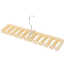 Porte-ceintures et cravates beige à plusieurs compartiments pour la maison, 2 pièces, organisateur en plastique