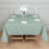 Nappe carrée à motif floral en polyester 132 x 132 cm 3
