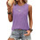 Canotta casual da donna ampia con scollo rotondo. 1