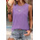 Canotta casual da donna ampia con scollo rotondo. 4
