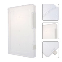 Document File Plastic Storage Box 1Pcs 9.5X6.7X0.8in