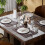 Ensemble de sets de table et chemin de table en vinyle – 7 pièces, 30 x 45 cm + 2