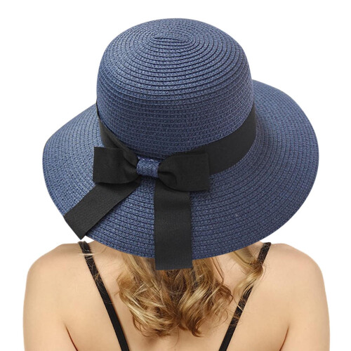 Blå spandex sommerhat til kvinder (1 stk.)