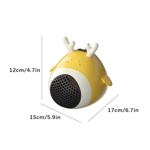 Mini chauffage et ventilateur 110 V pour bureau (double usage) 1
