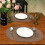 Set de 6 sets de table ovales tressés en polyester 5