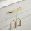 Brushed Gold Drawer Pulls 76mm Center-to-Center 6-Pack 4