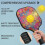 Σετ κουπιών Pickleball με κουπιά από fiberglass σε σχέδια λουλουδιών, 2 μπάλες και τσάντα – 2