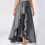 Γυναικεία Φούστα Casual Hakama με Ακανόνιστο Φιόγκο και Ψηλή Μέση, Μακριά Φούστα-Κιλότ ή 5