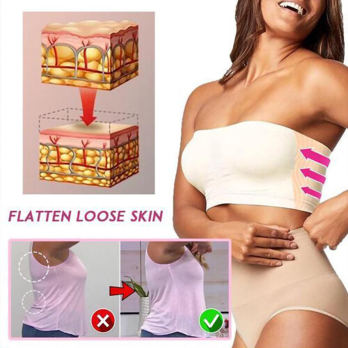 Γυναικείο σουτιέν χωρίς τιράντες Plus Size, αόρατο σουτιέν bandeau χωρίς ραφές, χωρίς 1