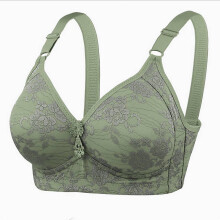 Nahtloser Push-up-BH in großen Größen für Damen, bequemer, dünner BH mit Print ohne Bügel, alltagstauglich