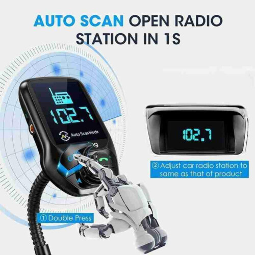 Bluetooth-compatibele auto FM-zender MP3-speler handsfree B9H4 1