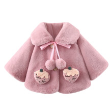 Meisjeskleding Baby Pluche Cape Jas Sneeuwpak Warme Poncho voor Meisjes Jongens Peuters Kinderen Nieuwjaarscadeau Bespaar flink