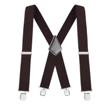 Men's Heavy Duty Adjustable Suspenders with 6 Clips