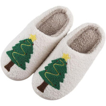 Vianočné sobí papuče pre ženy, pánske plyšové teplé papuče Santa Clausa, chlpaté domáce papuče, vianočné darčeky pre dievčatá,