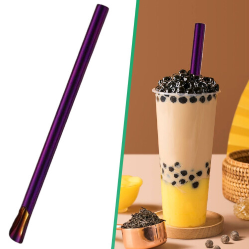 Επαναχρησιμοποιούμενα καλαμάκια Bubble Tea & καλαμάκια Smoothie, καλαμάκι από ανοξείδωτο 1