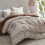 Boho twin duvet cover set beige terracotta microfiber 2