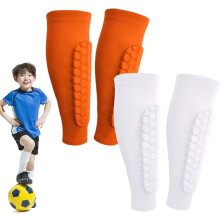 Shin Defender Shin Guards Kids 2 Pair, Shindefender Shin Guards Soccer, with Honeycomb Pads, for Soccer Kids Youth Adult