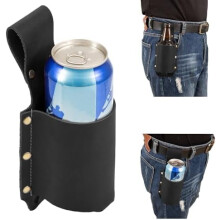 Biergürtelholster für Herren – Crazy Horse Leder, 4 Dosen