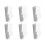 Simple Structure Design Over Door Hooks for Bathroom 6Pcs 3