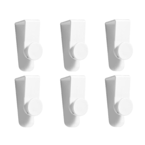 Simple Structure Design Over Door Hooks for Bathroom 6Pcs 2