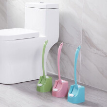 Set di scopino e supporto per WC con manico estensibile antiscivolo, montaggio a parete, salvaspazio, testina facile da pulire – Compatibile con