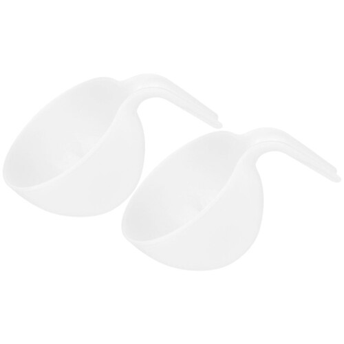 2Pcs Simple Design Bowls Baking and Marinating with Transparent Material 2