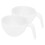 2Pcs Simple Design Bowls Baking and Marinating with Transparent Material 4