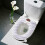 Housse de siège de toilette tricotée – Extra épaisse, lavable, 4