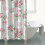 Duschvorhang mit Blumenmuster, 213 x 183 cm, wasserdichtes Polyester 4