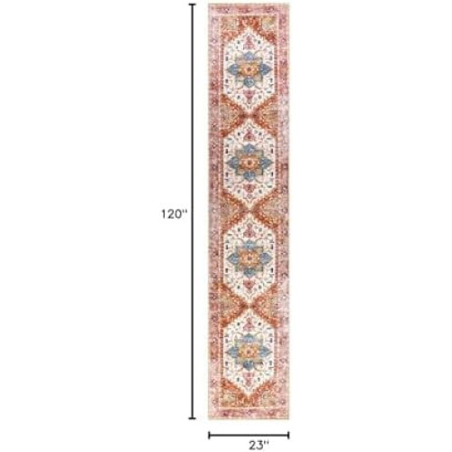 Χαλί Boho Vintage Runner 60 x 40 cm από τεχνητό μαλλί, αντιολισθητικό 1