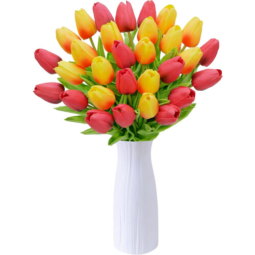Artificial Tulips Real Touch 30 Bunches Multicolour 1