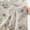 Perdea de duș cu imprimeu floral rustic, amestec de in, 183x183 cm 4