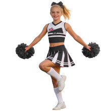Cheerleader-outfit til piger, børn, cheerleading-holdsæt, rollespil, sceneoptræden, konkurrence, karnevalsfest, outfitsæt, feriegave