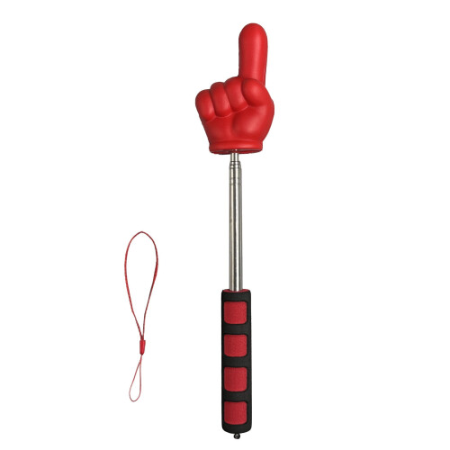 Telescopic Teaching Pointer for Science Class – 138in, Soft Grip, Finger-Shaped Tip, Compatible with Classroom Tech 2