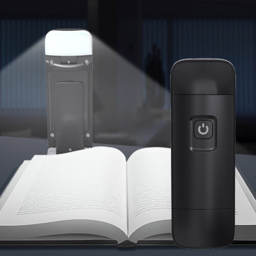 Lampe de lecture LED rechargeable USB avec pince, blanc chaud 2