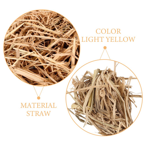 Raindrops Chicken Coop Bedding Shredded Straw for Nesting Comfortable and Clean Eggs Resting Mat 250g 1