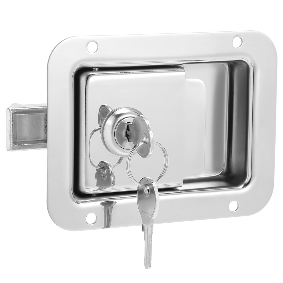 Stainless Steel Door Lock Heavy Duty Flush Mount For Rvs And Toolboxes Secure Compartment Latches For Cabinets And Doors 9110895521434