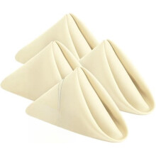 43x43 cm vita polyestertygservetter (24-pack)
