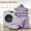 King Size 7-Piece Comforter Set with Pintuck Design – Includes Comforter, Sheets, Pillowcases & Shams, Lavender 6