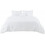 White Twin Comforter Set Pinch Pleat 3-Piece 6