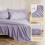 King Size 7-Piece Comforter Set with Pintuck Design – Includes Comforter, Sheets, Pillowcases & Shams, Lavender 4
