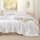 White Twin Comforter Set Pinch Pleat 3-Piece 2