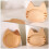 2 assiettes à trempette en bois en forme de chat 2