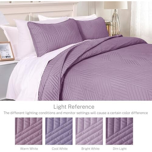 Ultralyd Geometrisk Dynesæt Dusty Lavender Queen 2