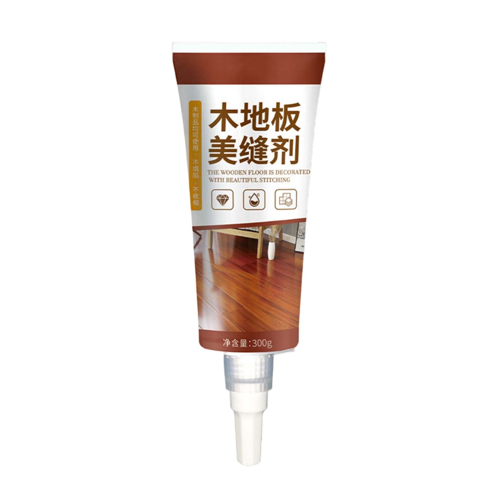 Wood Floor Gap Filler 10.6Oz - Seam Sealant For Hardwood Floors Gaps Repair, Color-Matched Waterproof Caulk (300G) 9496895948304