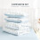 Floral Comforter Set White Blue Shabby Chic 3-Piece Twin 3