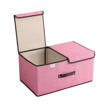 Foldable Toy Chest with Lids & Handles, Compatible with Nursery/Playroom/Living Room, Large Stuffed Animal & Clothing Storage